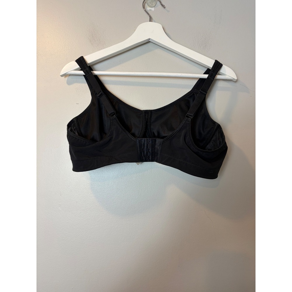 Title Nine Black Animal Print Mesh Sports Bra 36D Adjustable Straps TN320707 - Picture 4 of 6